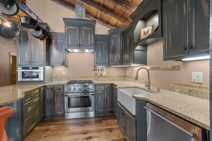 Custom made cabinets from Eudy's.