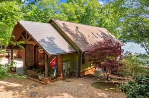 Notice the specialty pressed metal tile roof as an architectural detail...