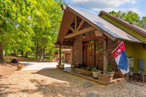 Vintage beams and wood from a historical mill.