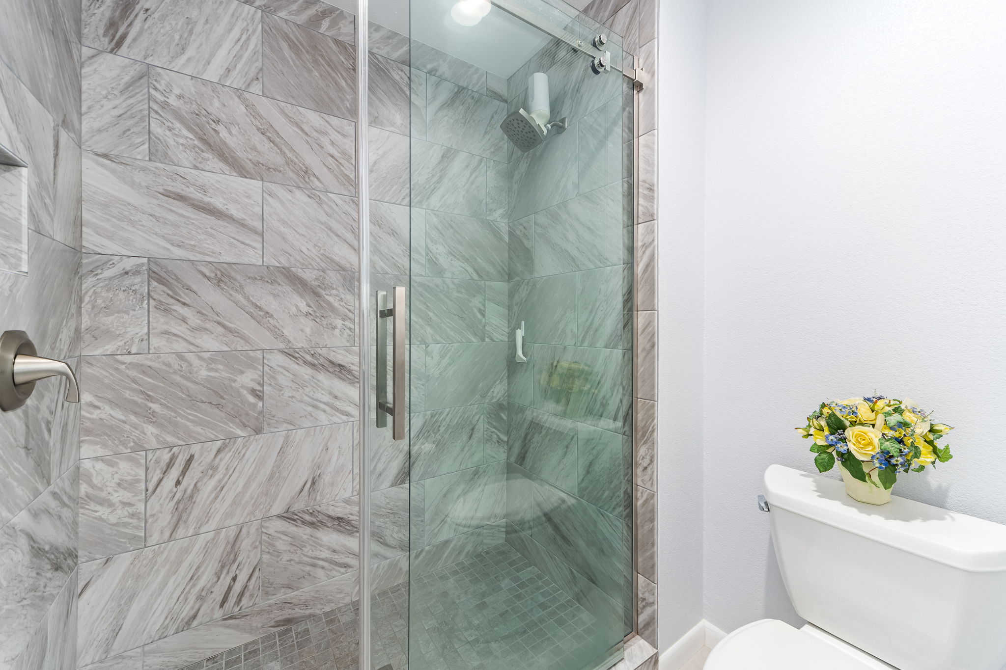 Primary Bath Tiled Shower