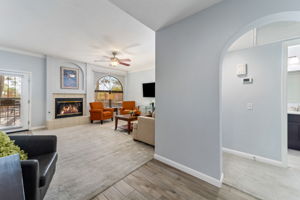 Foyer view to living room