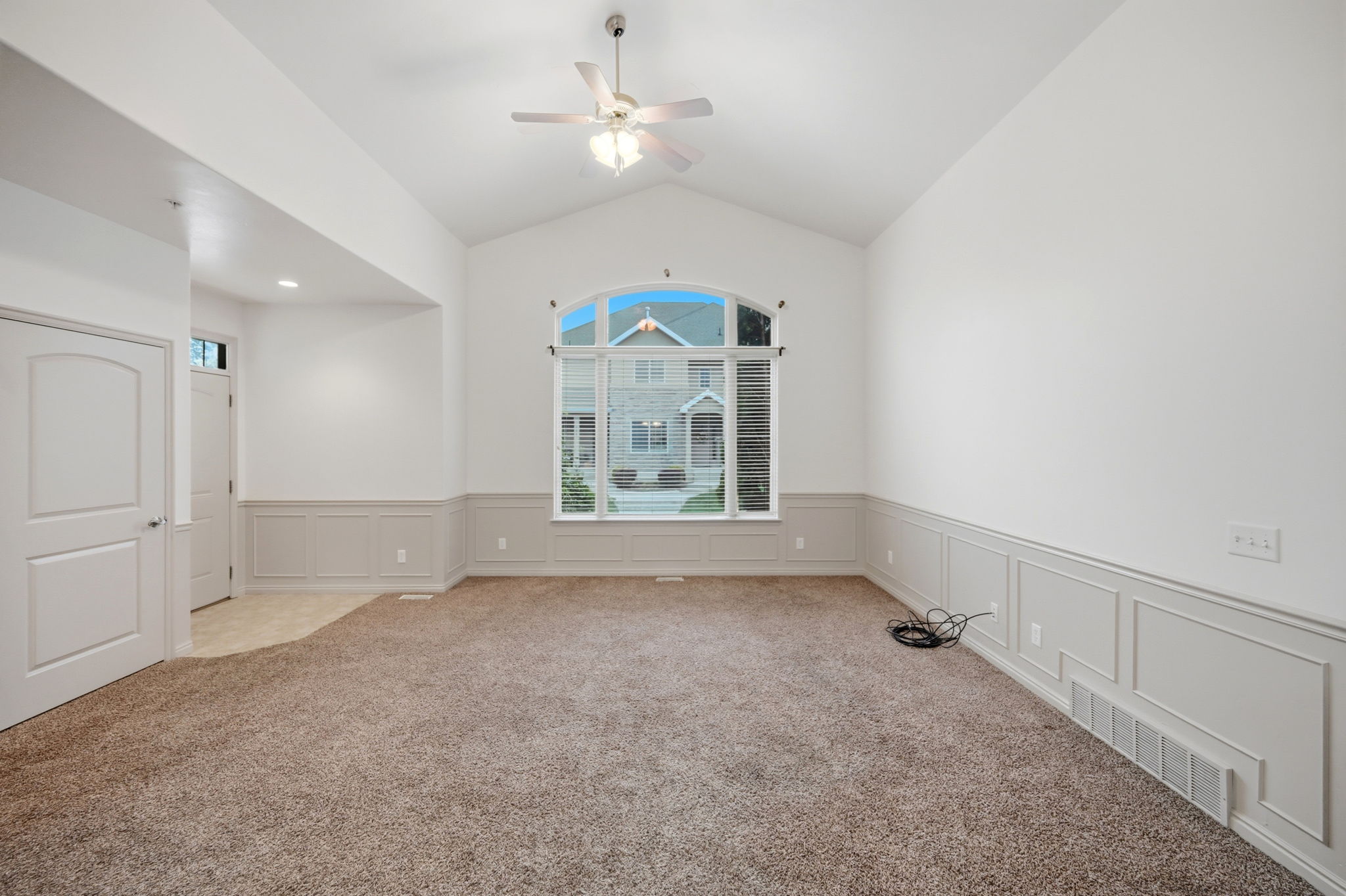 Front Room with Vaulted Ceilings