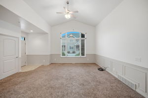 Front Room with Vaulted Ceilings