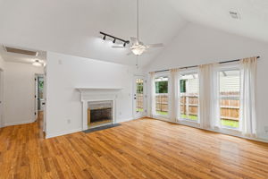 Living Room w/ Vault Ceiling