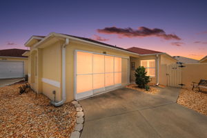 Twilight Front Elevation