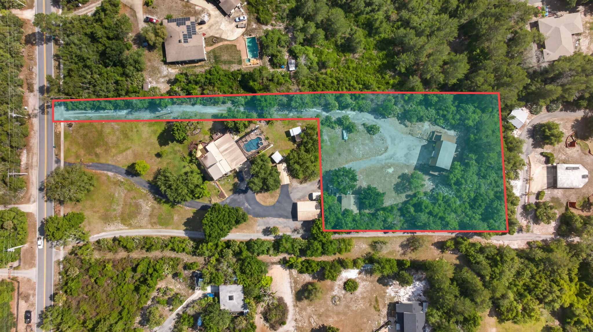 Drone Photo (Property Outline)