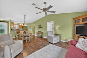 Living, Dining, and Kitchen