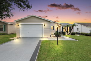 Twilight Front Elevation
