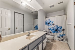 Full bath in hallway