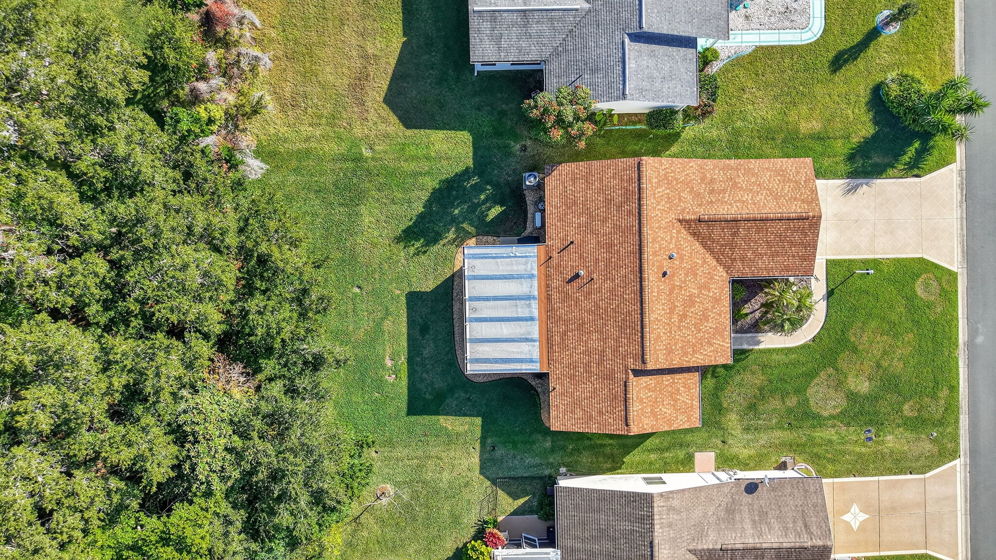 Aerial with Private Rear Yard