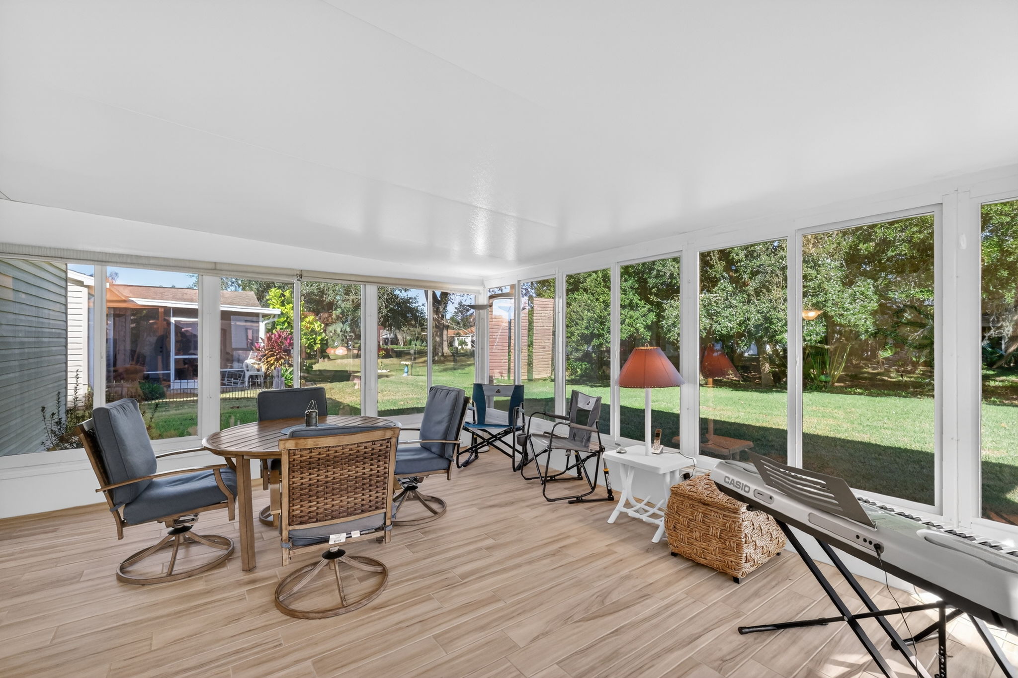 Expansive Enclosed Lanai with Mini-Split Overlooking Private Rear Yard