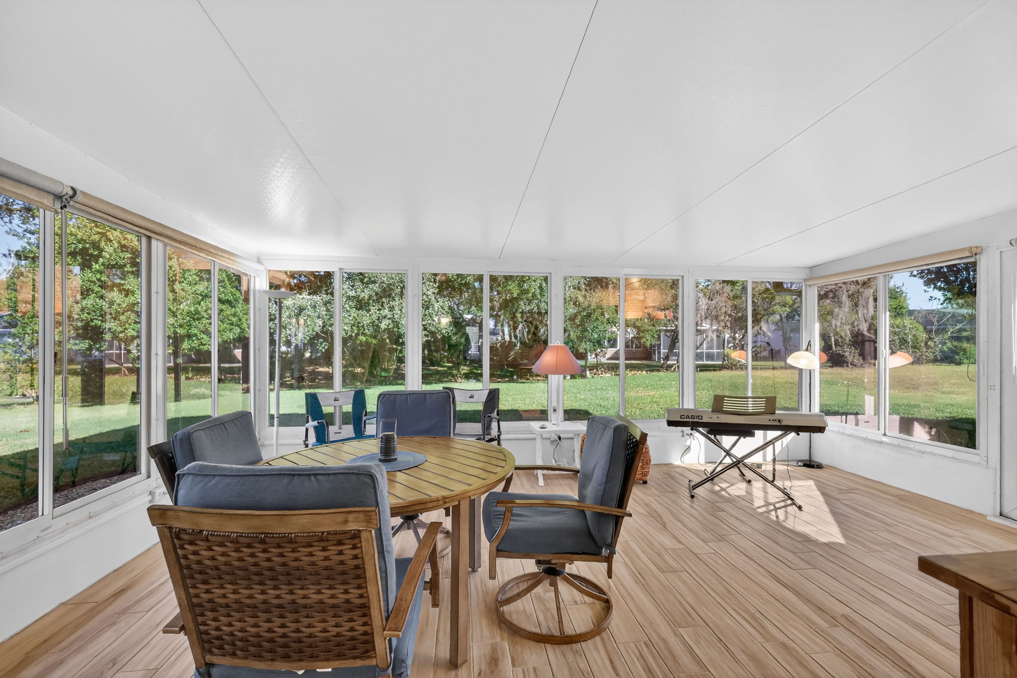 Expansive Enclosed Lanai with Mini-Split Overlooking Private Rear Yard