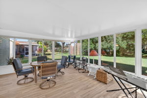 Expansive Enclosed Lanai with Mini-Split Overlooking Private Rear Yard