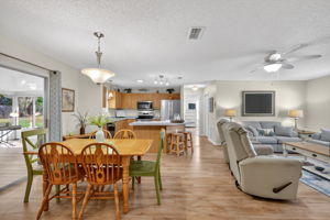 Living, Dining, and Kitchen