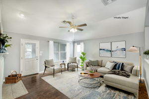 Living Room Virtually Staged