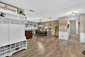 Foyer, Dining Room and Kitchen