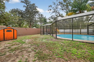 Swimming Pool with Fenced Side Yard