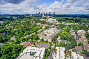37 Aerial Brookhaven Neighborhood w ATL Skyline A