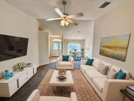 Living/Dinng virtually staged option 3