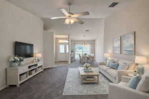 Living/Dinng virtually staged option 1