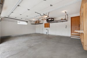 Three-car garage