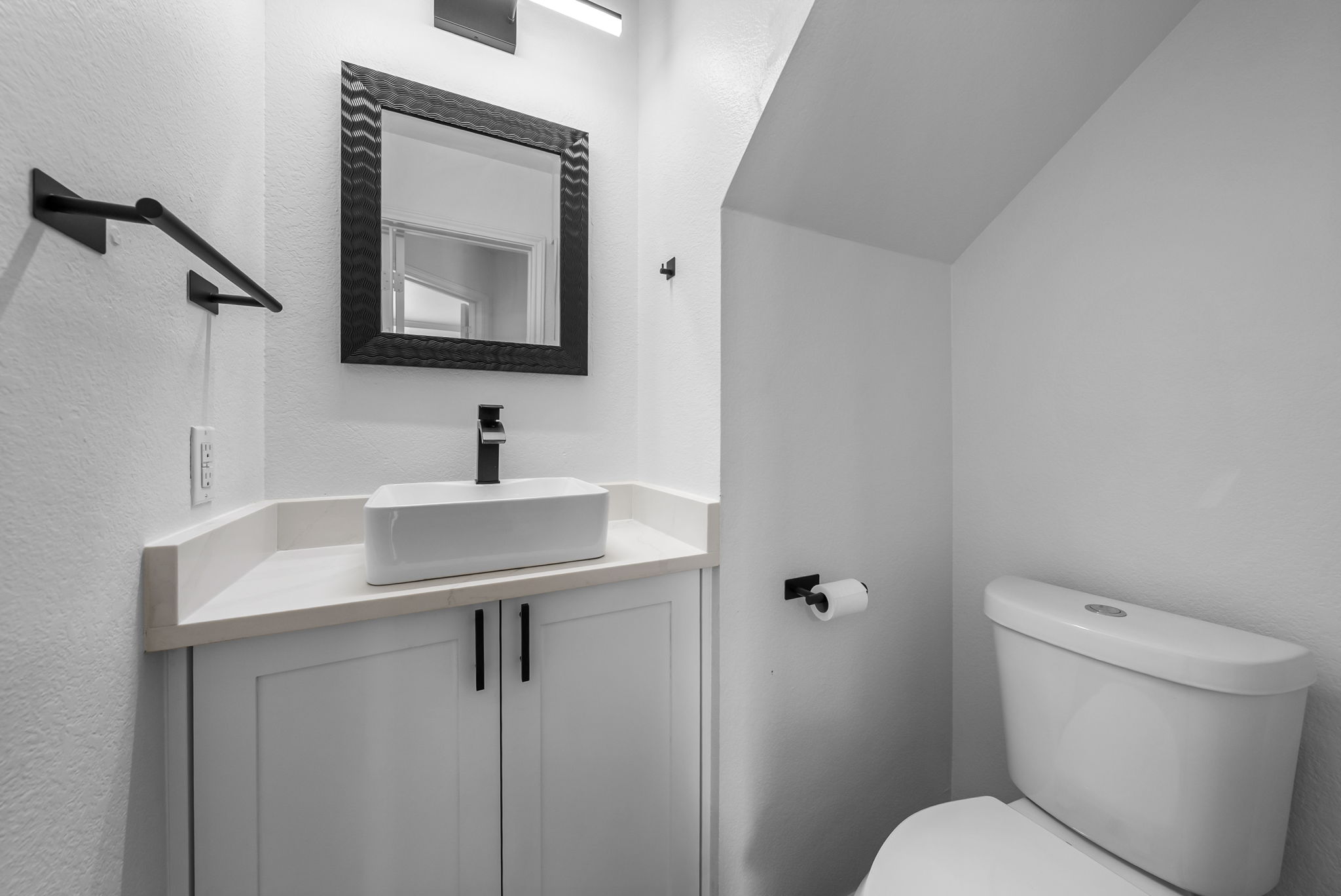 Main level half bath