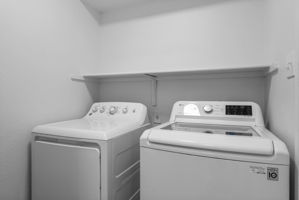 Main level laundry room