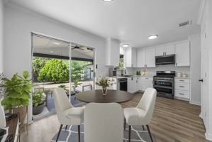 Virtually staged. Open floor plan, updated kitchen and appliances.