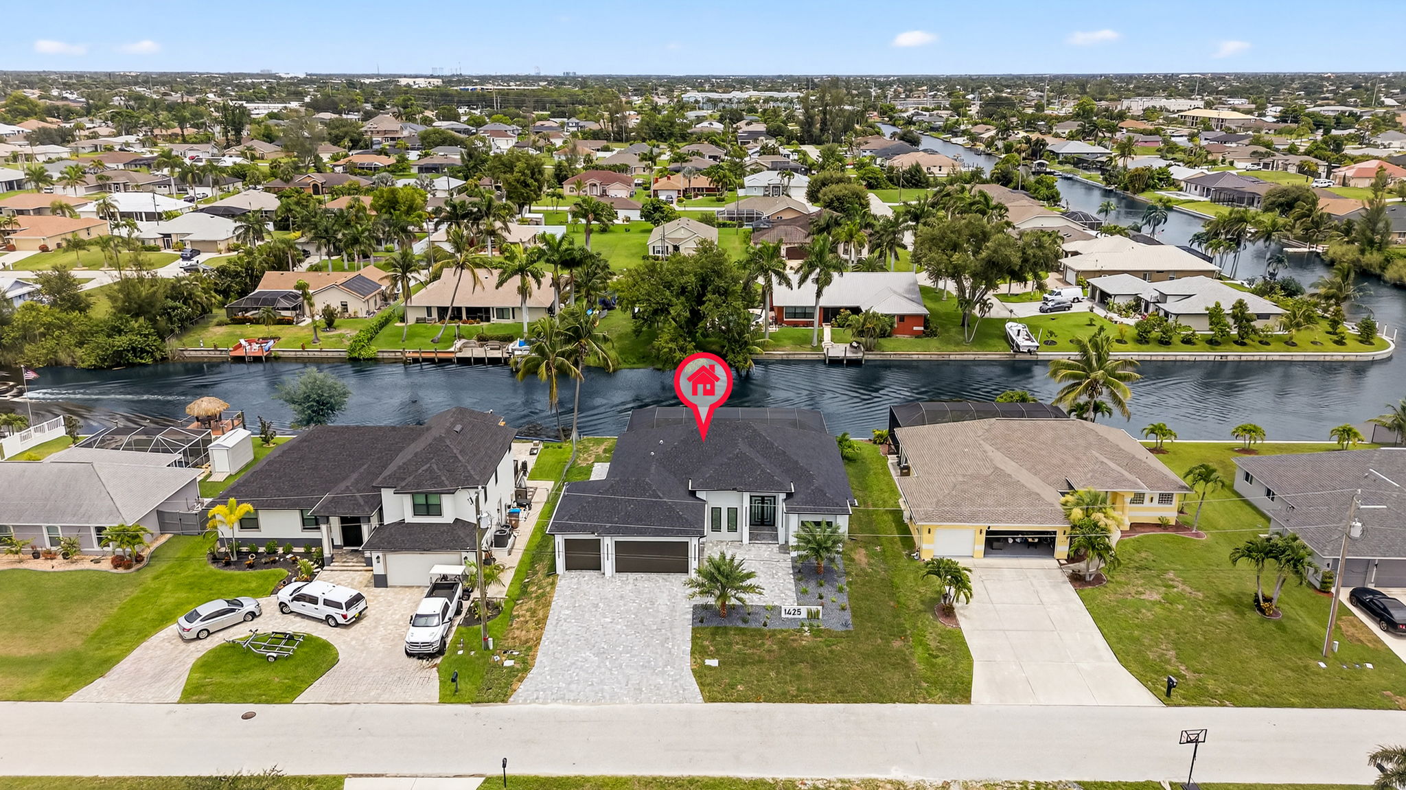 Aerial Front Exterior 2 -Marker