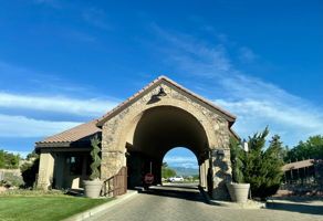 Manned Gated Entrance to The Club at Flying Horse