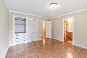 Built-in dresser in closet