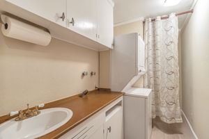 Indoor Laundry Room with stacking W/D