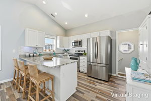 Kitchen Virtually Staged
