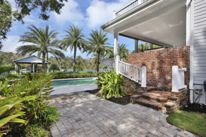 Side Yard and Stairs to Porch