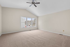 Primary Bedroom with High Ceiling