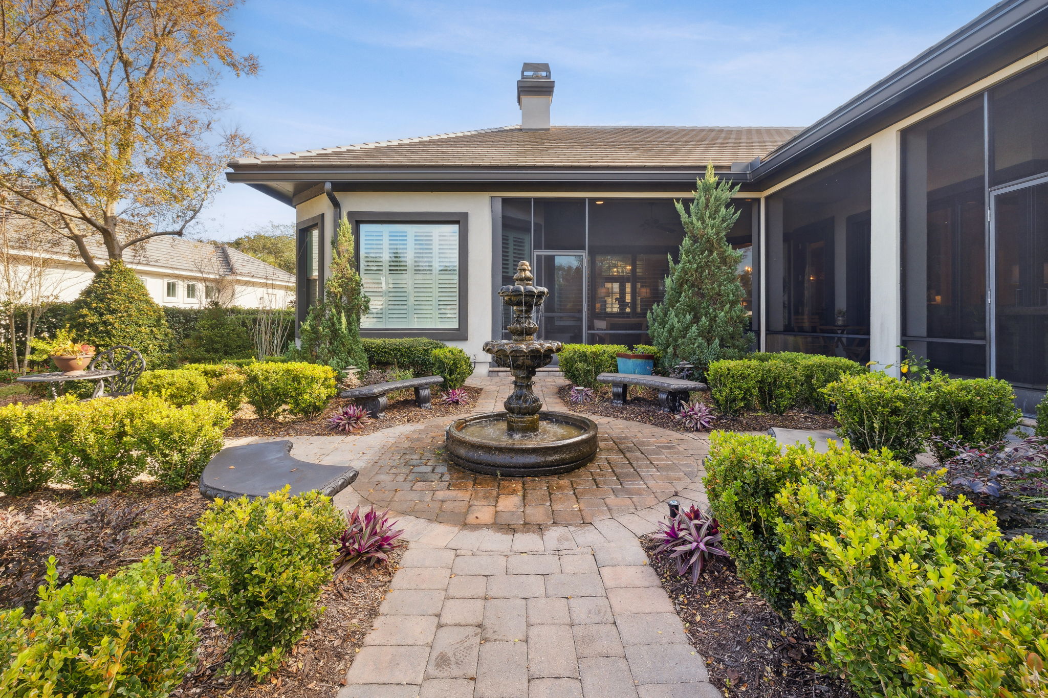 Patio with Center Fountain