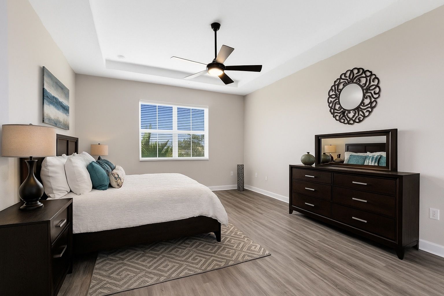 Virtually Staged Primary Bedroom