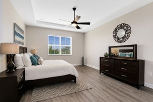 Virtually Staged Primary Bedroom