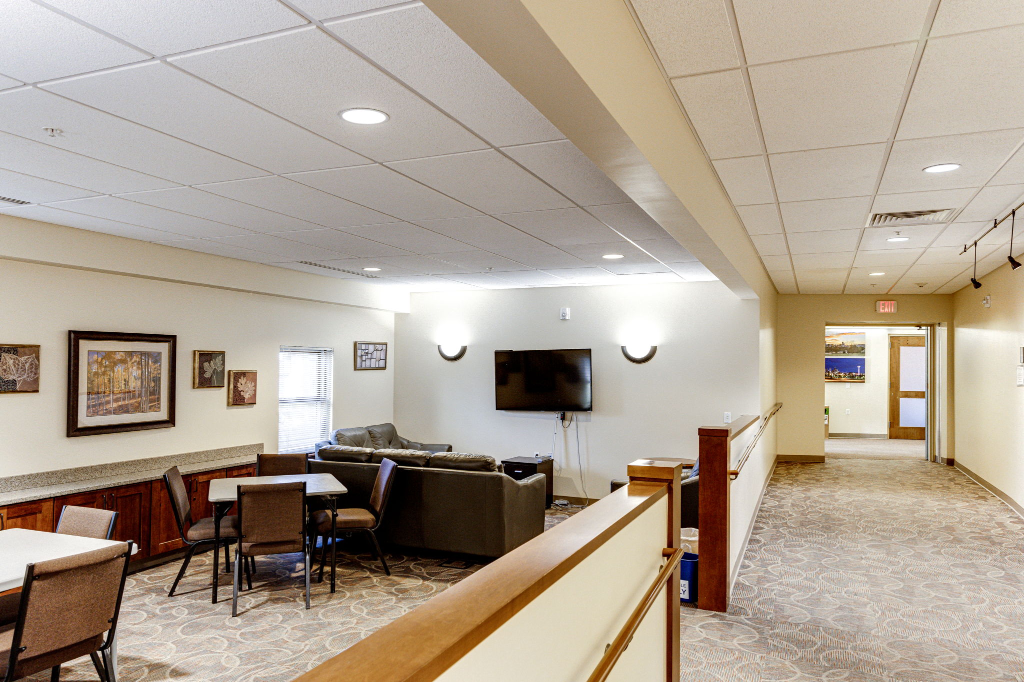 TV room in the Clubhouse