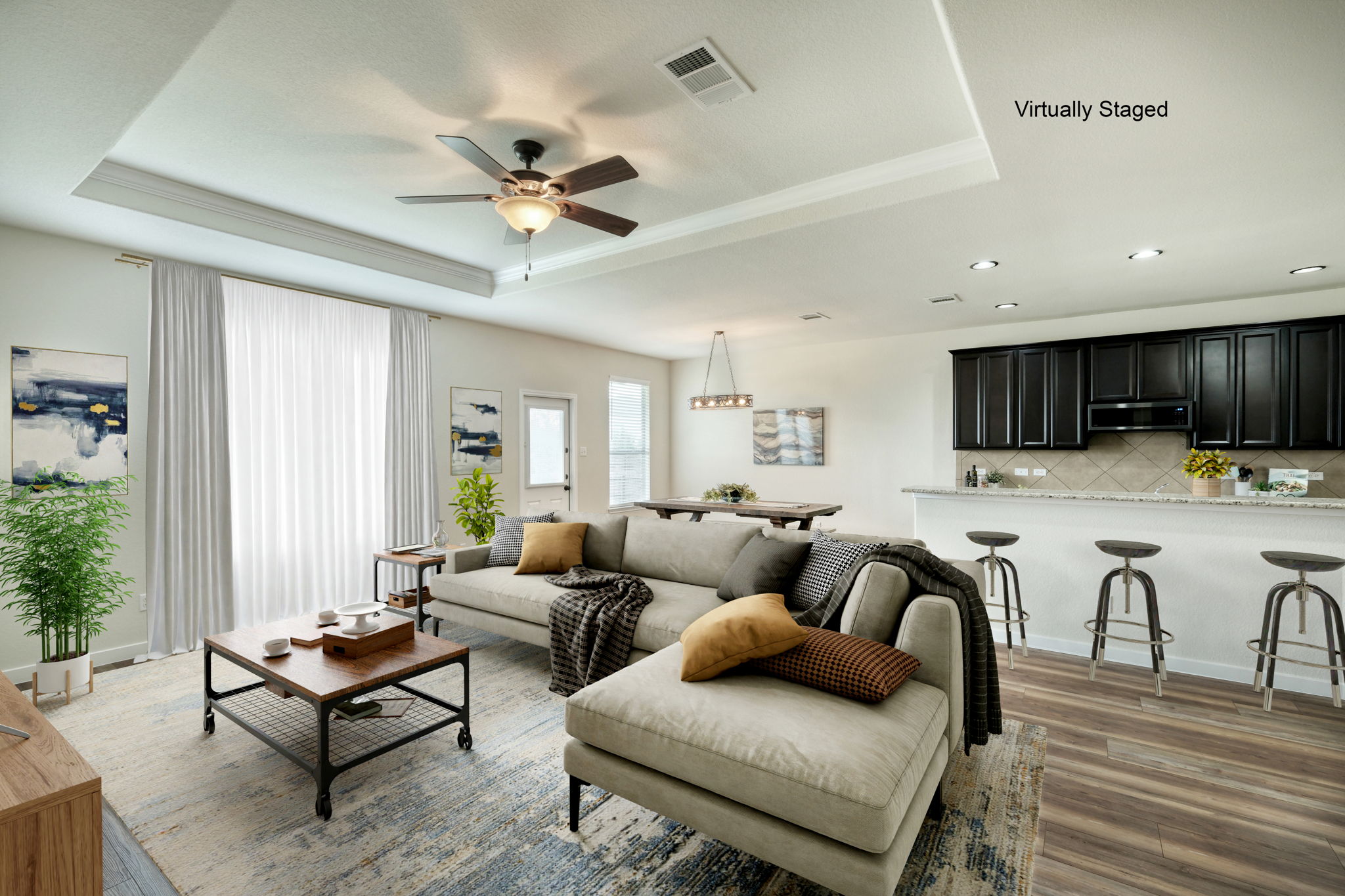 Living Room Virtually Staged