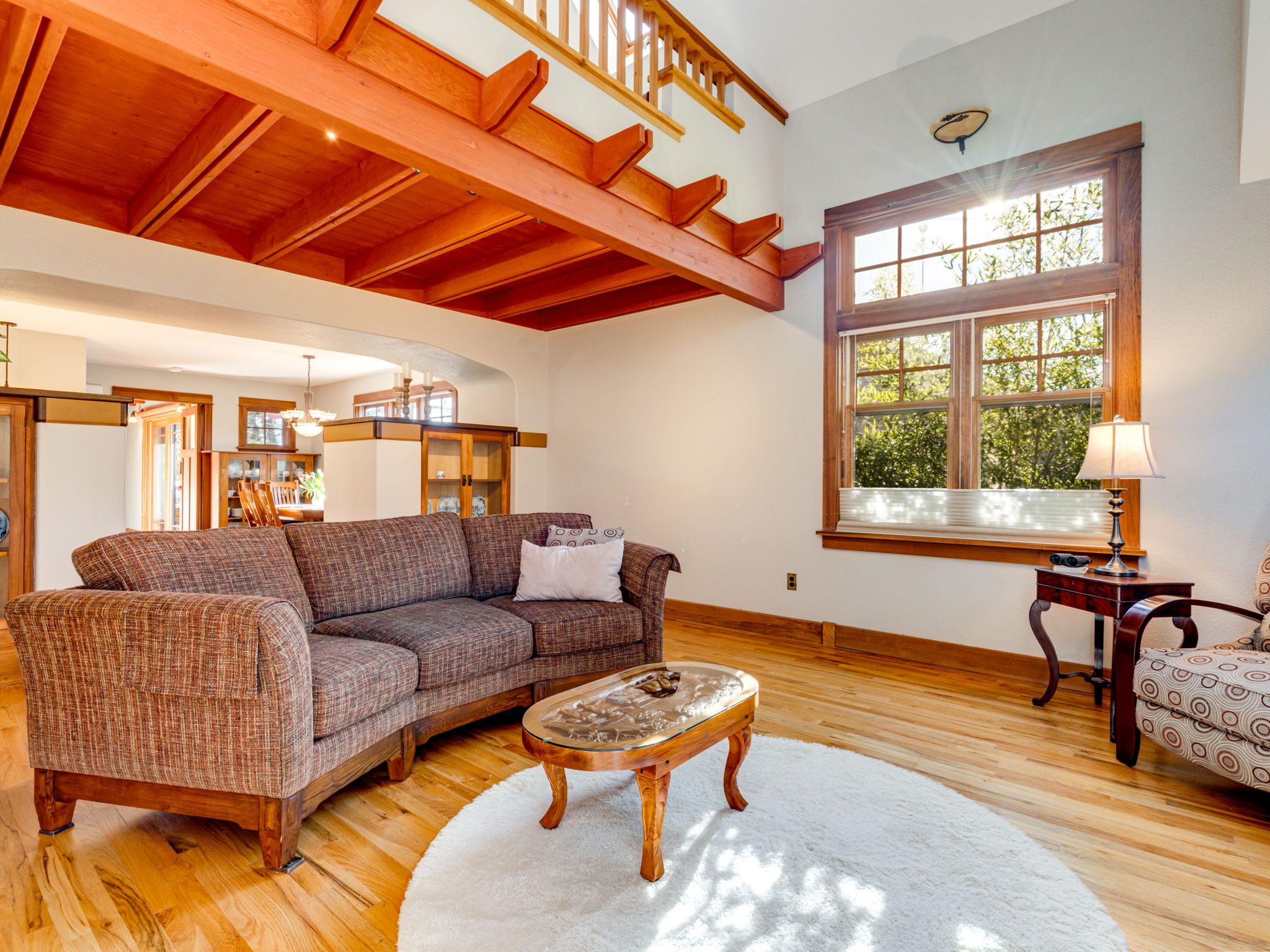 Living Room with Loft
