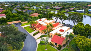 Aerial Front Exterior