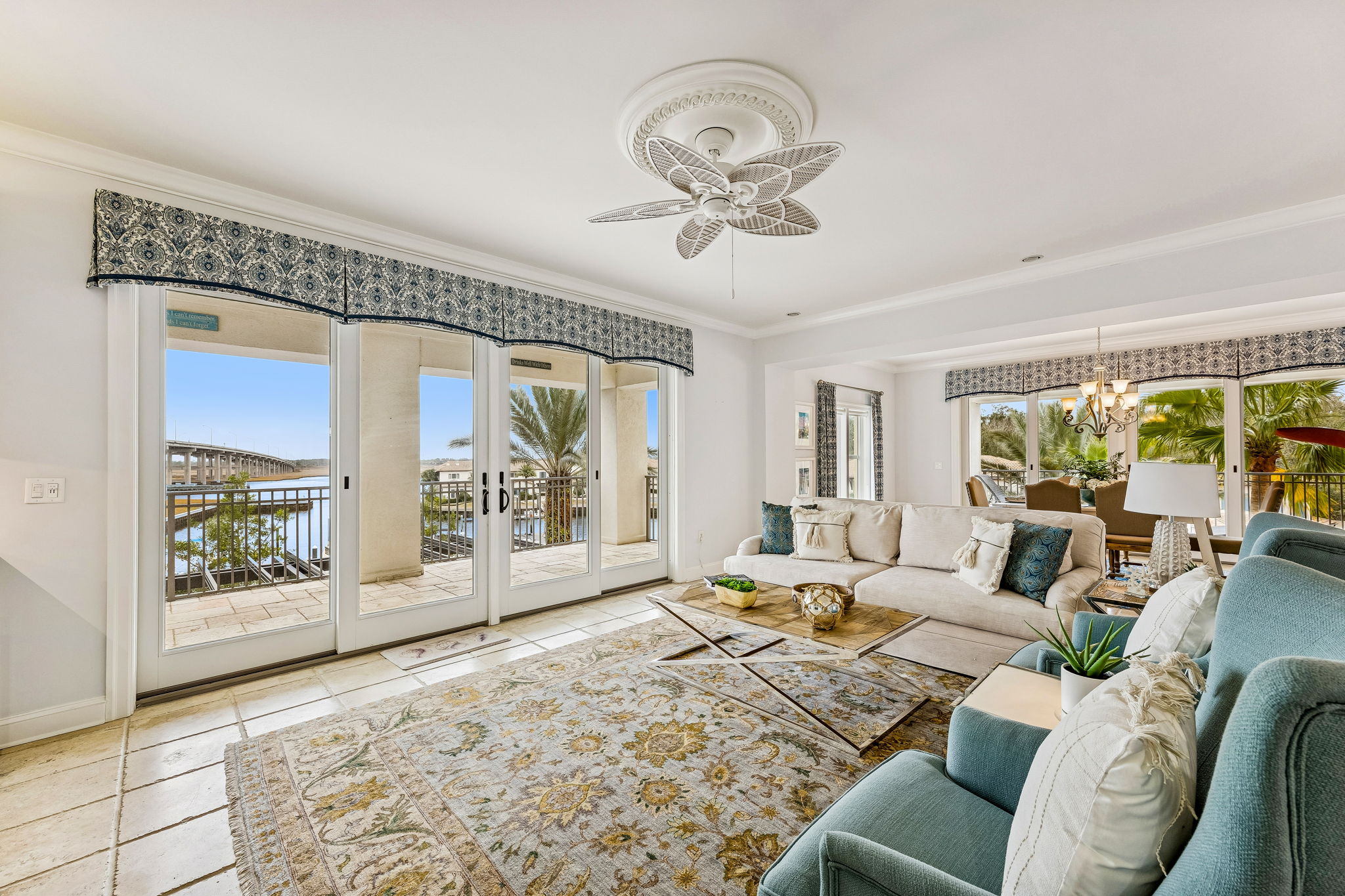 Living Room with Intracoastal Views