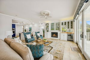 Living Room Opens to Kitchen