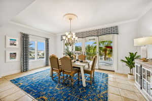 Dining Room with Waterfront View
