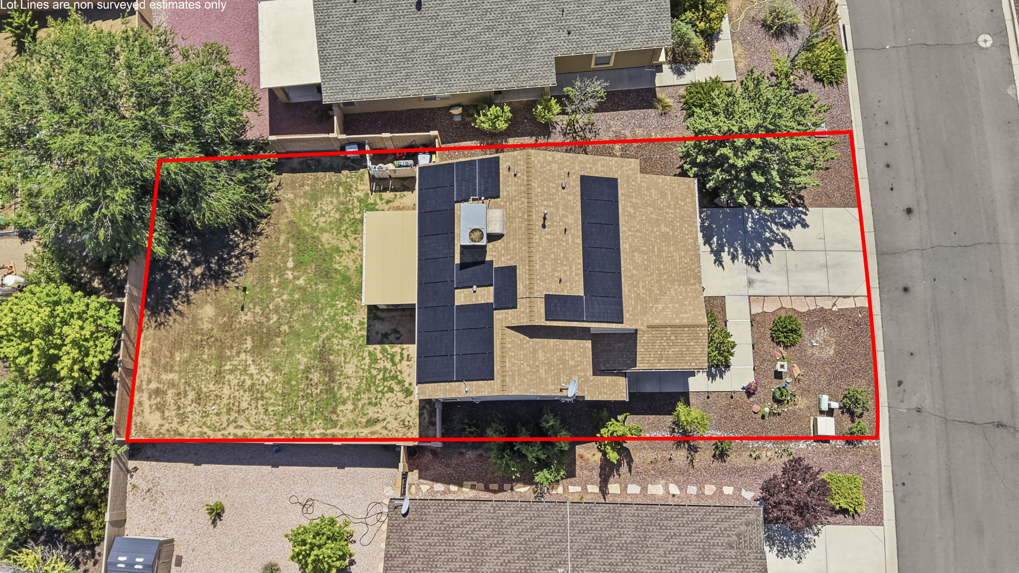 Birds Eye Lot Line