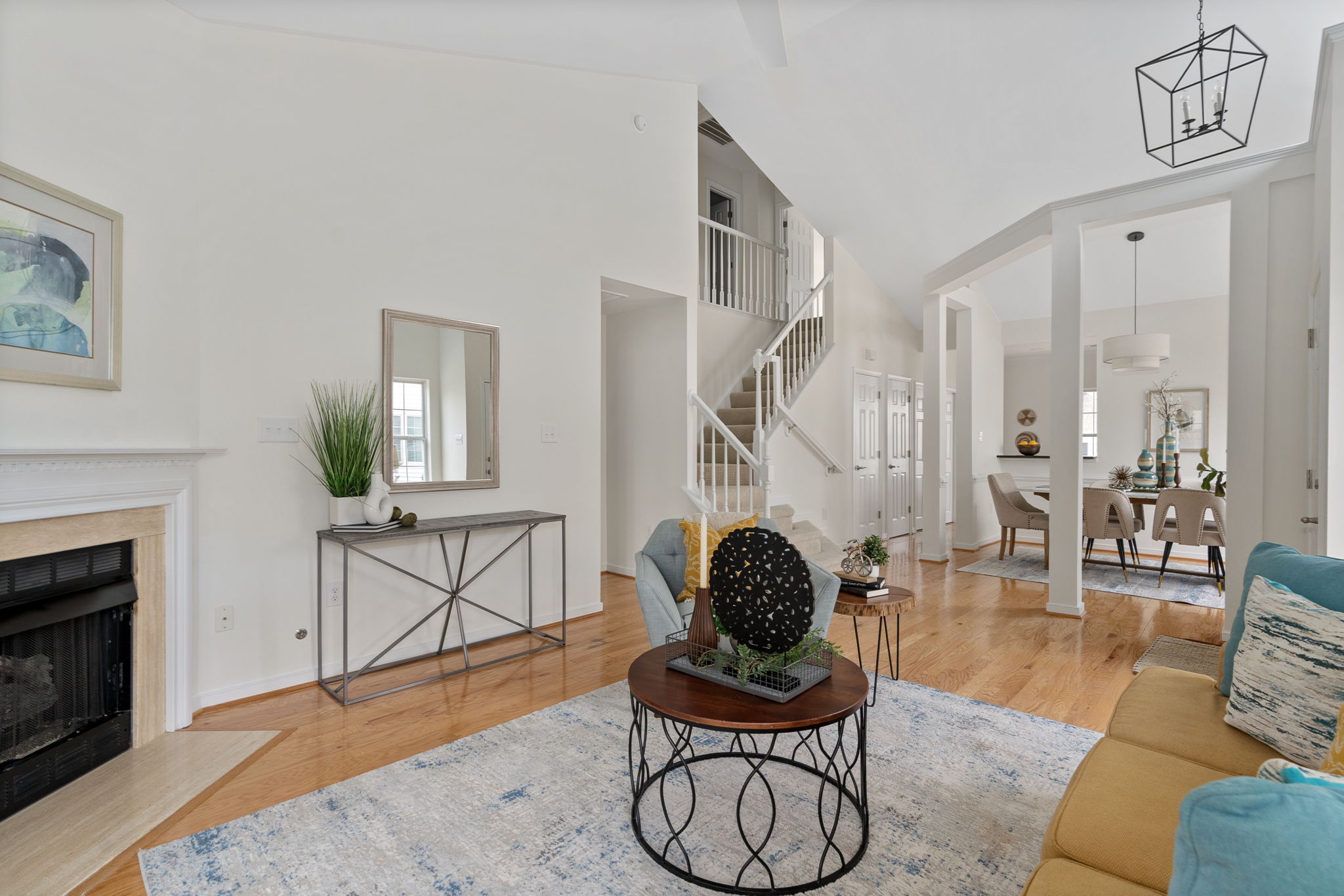 Fresh, neutral paint throughout