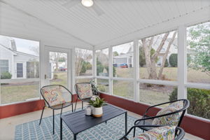 Screened Porch - new screens & fan!
