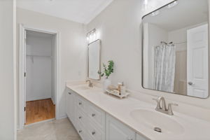 Updated mirrors, lighting & faucets