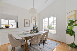 Pass-through connects to Kitchen